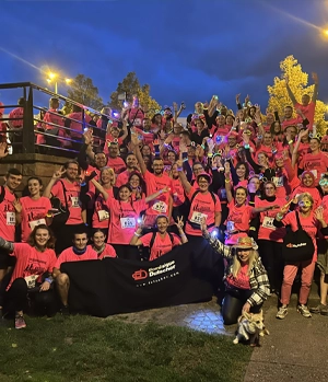 Participation à une course contre le cancer du sein