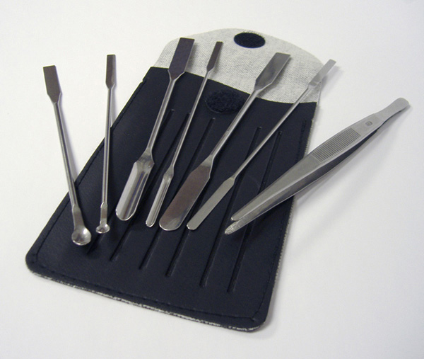 Kit de 5 spatules à enduire + cale caoutchouc - SOROMAP