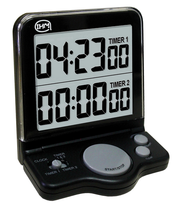 Double display digital count up/down timer - Various small equipment: timers/counters/chronometers  - Analysis - Measurement - Microbiology 