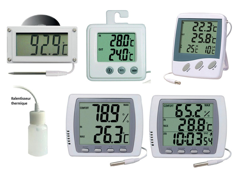 Thermomètres à ralentisseur thermique - Petits matériels divers :  thermomètres - Microbiologie : analyses et mesures - Matériel de laboratoire