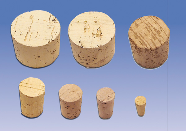 Bouchons de liege coniques topillons hauteur 15 mm pour tubes en vente